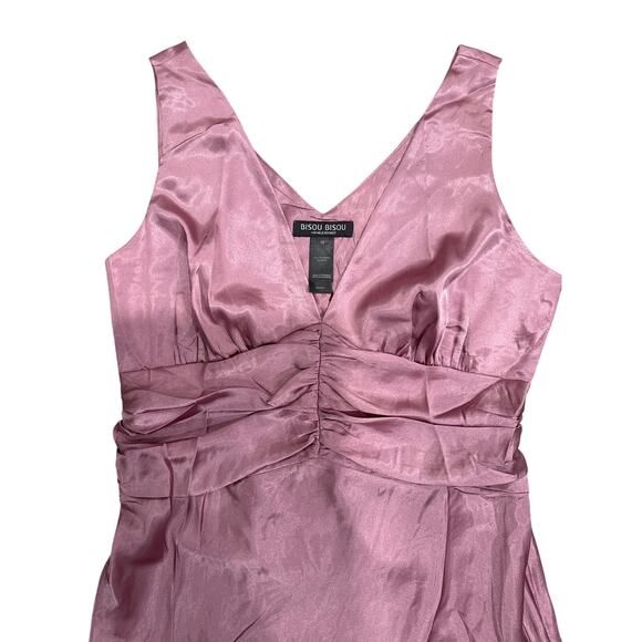 Bisou Bisou Vintage Camisole Fairy Mermaidcore -Sz 6-Satin Lace Beaded Top Y2K - Picture 2 of 5